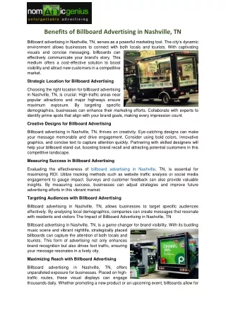 Elevate Your Brand The Power of Billboard Advertising