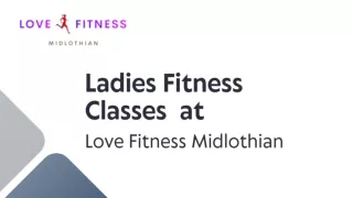 Ladies Fitness Classes