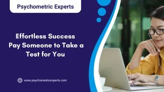 psychometric experts