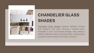 Chandelier Glass Shades