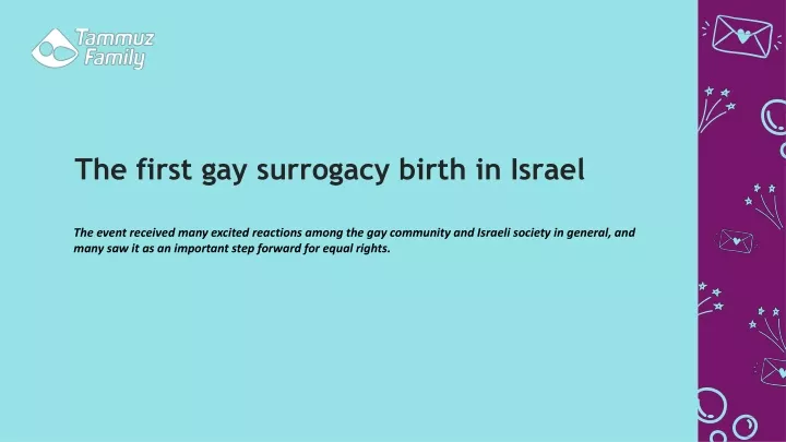 the first gay surrogacy birth in israel