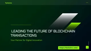 Leading the Future of Blockchain Transactions
