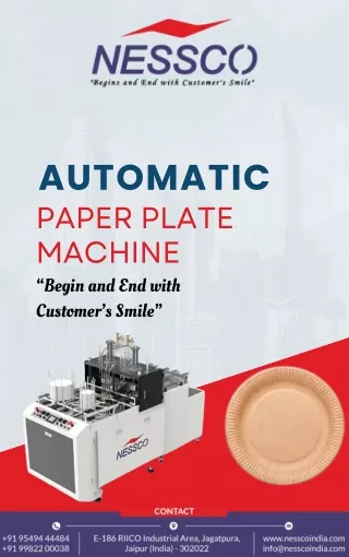 Nessco High Performance Paper Plate Machine | PDF