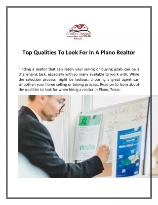 Top Qualities To Look For In A Plano Realtor