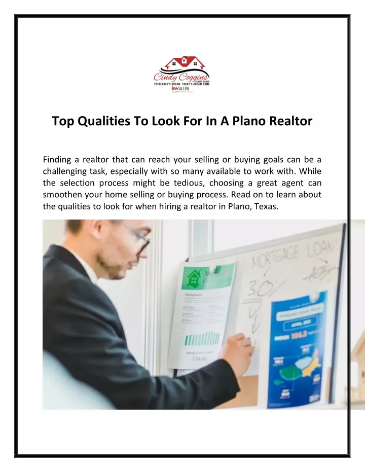 top qualities to look for in a plano realtor