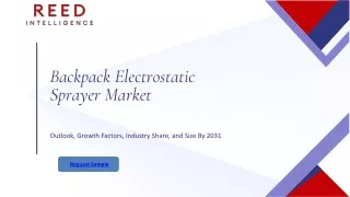 backpack electrostatic sprayer market