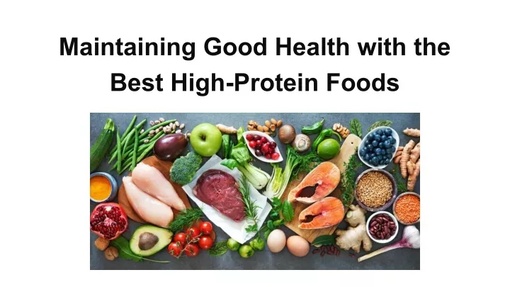 maintaining good health with the best high