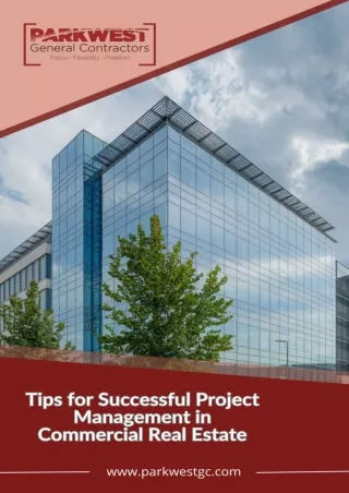 Tips for Successful Project Management in Commercial Real Estate