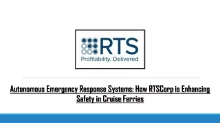 autonomous emergency response systems how rtscorp
