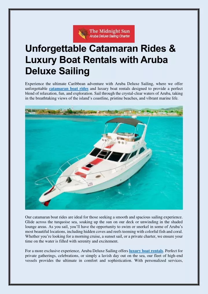 unforgettable catamaran rides luxury boat rentals