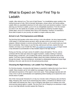 5.What to Expect on Your First Trip to Ladakh