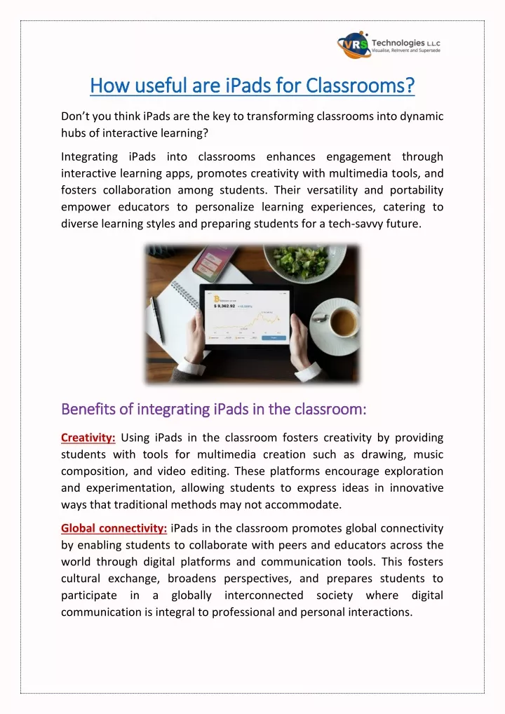 how useful how useful are ipads for classrooms