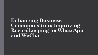 enhancing business communication improving