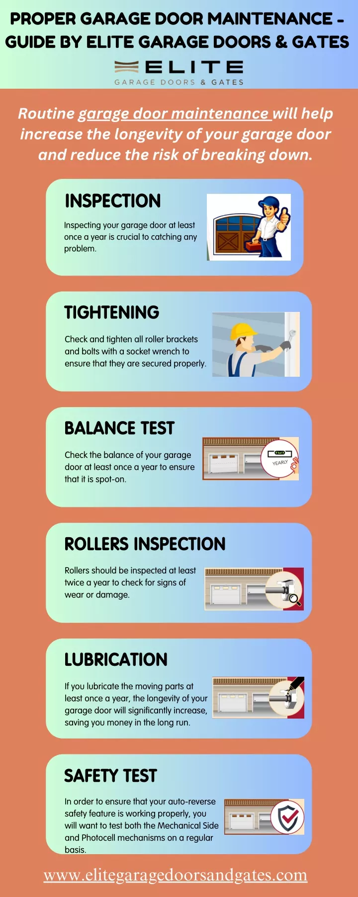 proper garage door maintenance guide by elite