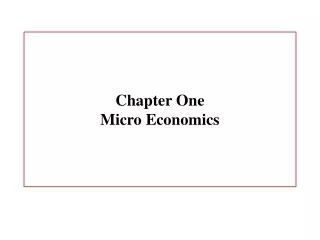 Introduction to economics 1-3