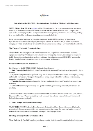 Introducing the HF-P32D : Revolutionizing Workshop Efficiency with Precision