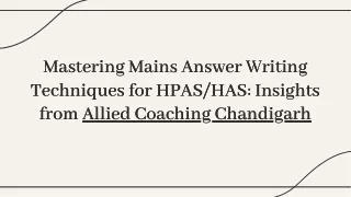 mastering mains answer writing techniques