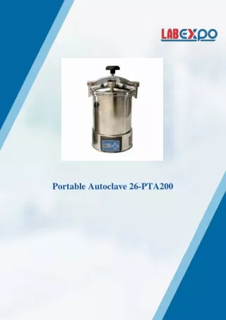 Portable autoclave 5 L