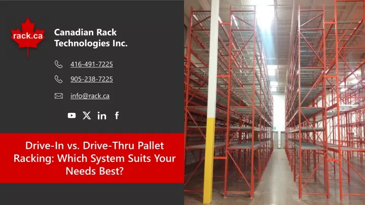 drive in vs drive thru pallet racking which