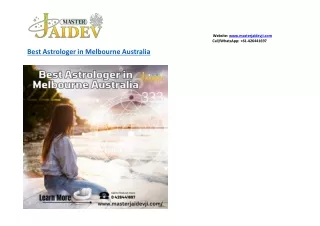 Best Astrologer in Melbourne Australia