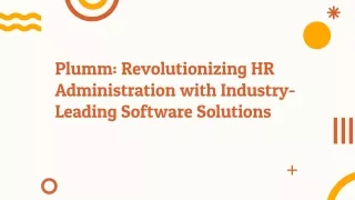 plumm revolutionizing hr administration with