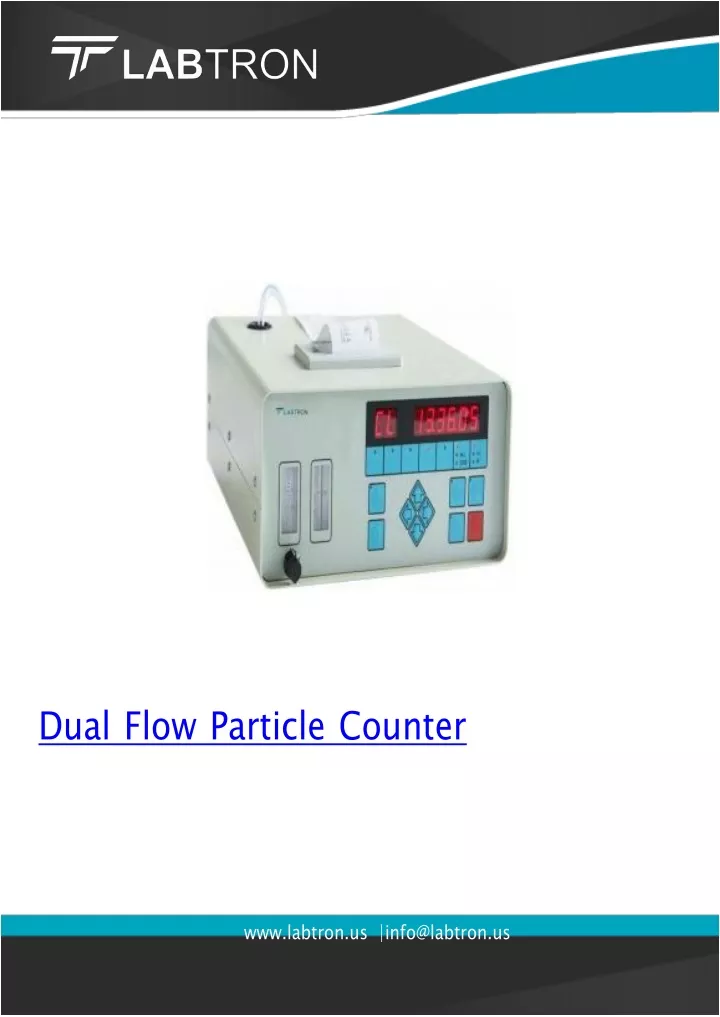 dual flow particle counter