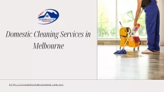 Domestic Cleaning Services in Melbourne