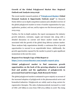 growth of the global polyglycerol market size