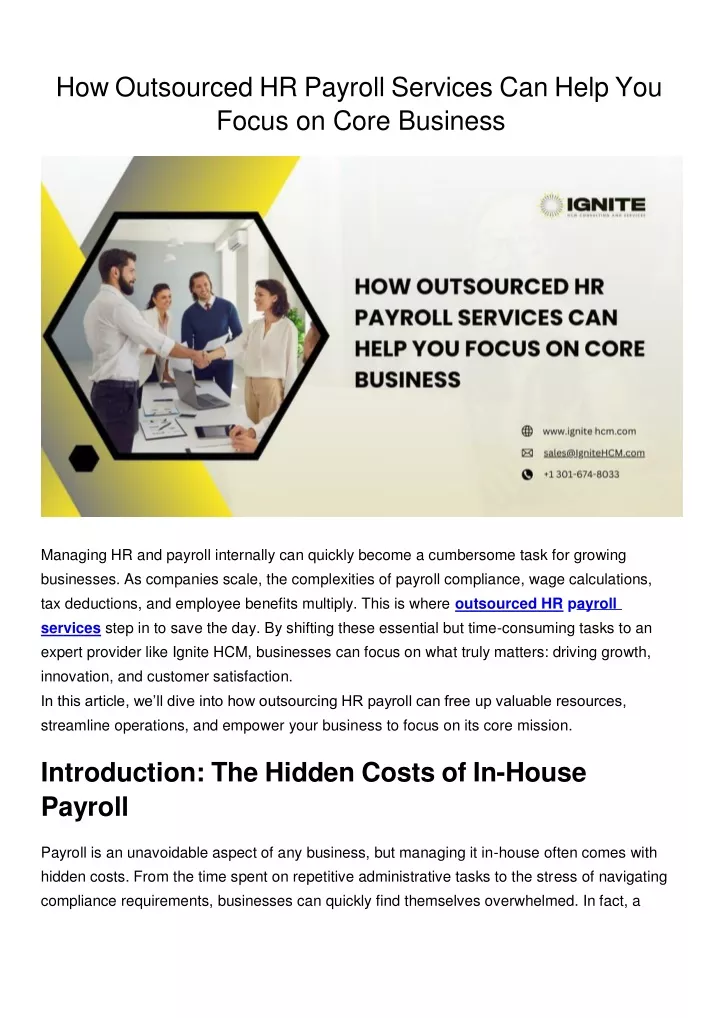 how outsourced hr payroll services can help