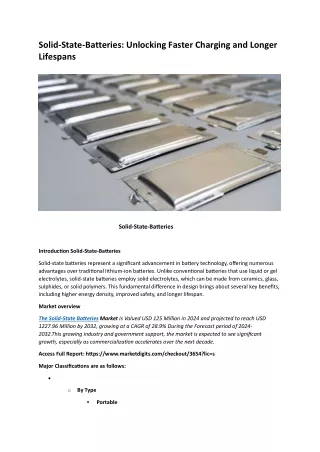 solid state batteries unlocking faster charging