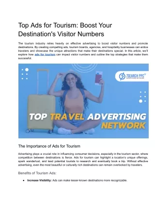 Top Ads for Tourism_ Boost Your Destination's Visitor Numbers