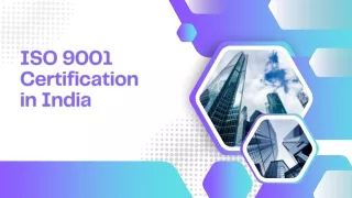 ISO 9001 Certification in India