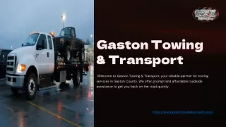 Contact the Best Towing Services Near Me in Gaston County