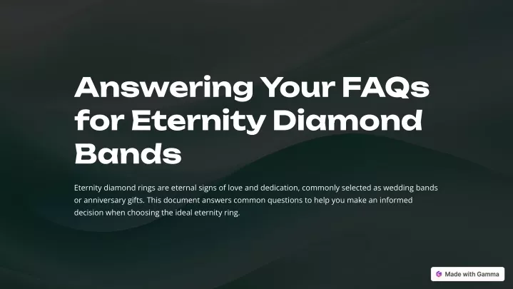 answering your faqs for eternity diamond bands