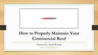 How to Properly Maintain Your Commercial Roof