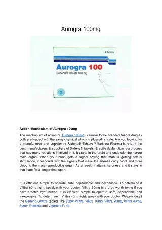 Aurogra 100mg