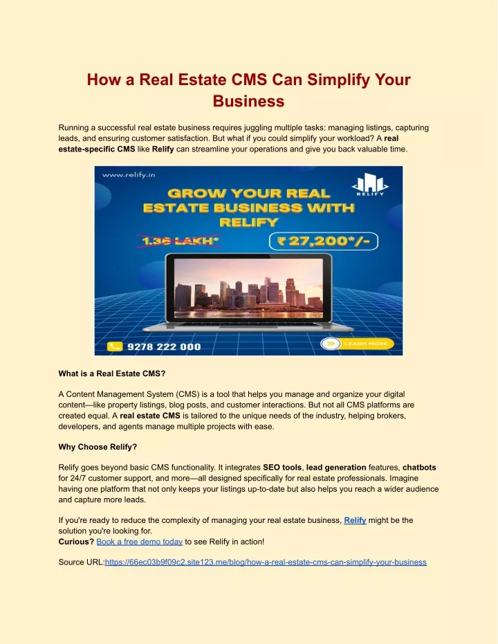 how a real estate cms can simplify your business