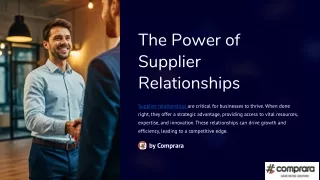 The-Power-of-Supplier-Relationships