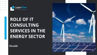 Role of IT Consulting Services in the Energy Sector