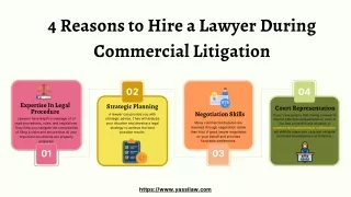 4 Reasons to Hire a Lawyer During Commercial Litigation