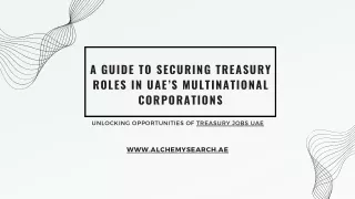 A Guide to Securing Treasury Roles in UAE’s Multinational Corporations