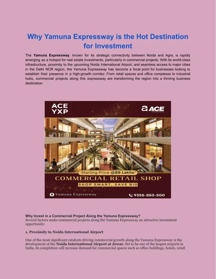 why yamuna expressway is the hot destination