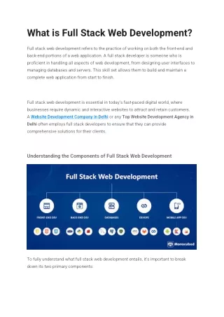 Website Development Company in Delhi