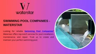 Pool Equipments - Waterstar