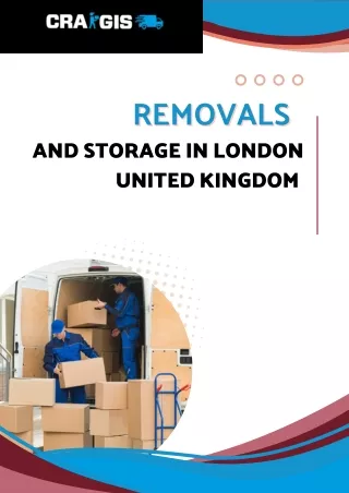 Storage Moving Services in London