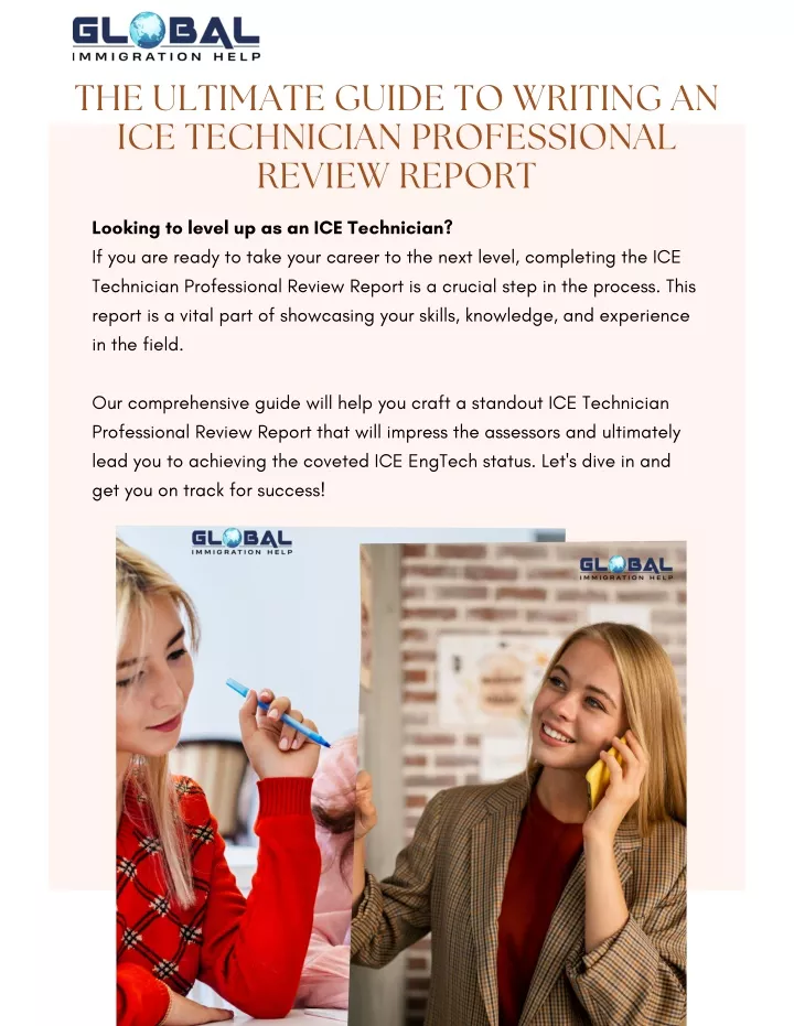 the ultimate guide to writing an ice technician