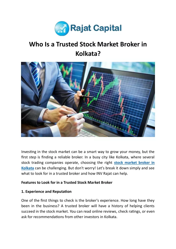 who is a trusted stock market broker in kolkata