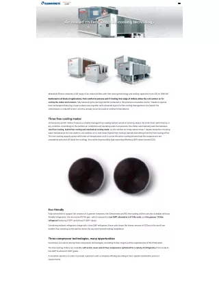 A full range of chillers and air-cooled chillers