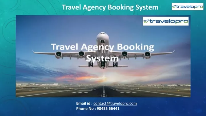 travel agency booking system