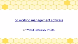 co working management software